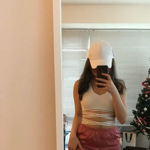 Forever 21 white crop top